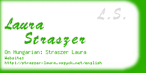 laura straszer business card